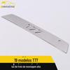 Adequado para 19 T77 luz de freio de alta posição lantejoulas T77 vidro traseiro luz de aviso anti-cauda de freio adesivos decorativos acessórios
