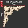 Tallado en Madera Dongyang Flor de Esquina de Madera Maciza Decoración Estilo Europeo Incrustación de Madera Maciza Tallada Pieza de Tallado en Madera Flor de Esquina de Tallado en Madera Mueble Puerta de Gabinete