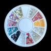 Decoraciones para Uñas, Placa de Diamantes Colorida de Forma Especial, Diamantes Marquise de Fondo Plano en 12 Compartimentos, Diamante Acrílico Brillante, Estilos Mixtos