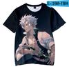 Camiseta de manga corta con impresión digital 3D para niños, estilo periférico de anime "Thunder" de la marca "Asombroso Blade".