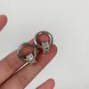 Pendientes de estilo europeo y americano con diseño de nicho femenino, pequeños, de cintura con incrustaciones de diamantes, ligeros y únicos, de lujo y de alta calidad.