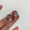 Pendientes de aro para mujer con diseño de nicho, estilo europeo y americano, de metal, con diamantes, cintura pequeña, pendientes de lujo ligero