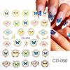Pegatinas de uñas de flores nuevas transfronterizas tulipán flor pegatinas de uñas adhesivas pegatinas de uñas lote mixto uñas