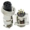 Conector de enchufe cuadrado para aviación GX12 2/3/4/5/6/7, para equipos mecánicos.