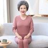 Ropa interior térmica para hombres y mujeres de mediana edad y mayores, suéter de algodón para hombre, camisa para mujer, calzones, cuello alto, prenda base, ropa de otoño para mamá, traje de pantalones largos
