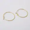 Hebillas de Cinturón de Cobre Color Dorado 14K Galvanizado Conservación del Color Pendientes Caseros Hechos a Mano Pendientes DIY Accesorios de Joyería para Orejas Fabricantes Mayorista
