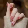 Armadura de mano sentido avanzado hecho a mano ins explosiones diamante roto mariposa uña piezas de uña al por mayor uñas portátiles