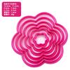 3D amor estrela de cinco pontas em forma de flor conjunto de moldes de corte bolo de biscoito açúcar frutas cozimento DIY