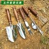 Ganhai Tools Set de Jardinería de Playa Cultivo de Flores Pala de Acero Inoxidable Azada Pala Herramientas para Flores Pala Pequeña