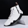 Temu Transfronteiriço Popular 48 Tamanho Grande Polvo Sapatos Masculinos Botas de Cano Alto Botas Casuais Masculinas Salkin