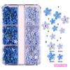 Transmisión en Vivo Transfronteriza Macarrón Tridimensional Resina Flor de Cinco Pétalos Mixta Amazon Mayorista Cambia de Color Manicura Bolitas de Acero Pequeñas Mayorista