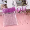 Pestañas Postizas, Cepillo Sólido para Pestañas, Cepillo para Extensiones de Pestañas, Cepillo para Cejas, Brocha de Maquillaje, Peine para Pestañas, Pestañas Duraderas, Zona de Ojos de Cristal