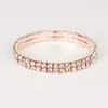 Pulsera Elástica Redonda de Diamantes DIY Personalizada Diseño de Nicho Elegante Accesible Estilo Lujo Joyería al por Mayor para Mujeres