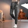 2024 Primavera e Verão Novo macacão camuflado masculino perna solta Calça Casual All-match Cropped Leg Calças Casual