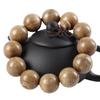 Pulsera de Cuentas de Madera de Buda Alas de Pollo Africanas Hilo de Palo de Rosa Rosario de Juego Pulsera de Joyería de Madera para Hombres y Mujeres