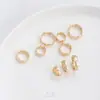 Juego de Anillos Ondulados Rellenos de Oro de 14 Quilates que Conservan el Color Anillo de Cuentas Anillo Separador de Cuentas Pulsera de Hilo Hecha a Mano DIY Collar Accesorios de Joyería