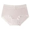 Ropa Interior de Encaje Sin Costuras Estilo Lujuria Pura Seda de Hielo para Mujer Ropa Interior de Verano de Cintura Media Algodón Puro Entrepierna Antibacteriana Ropa Interior de Seda de Hielo para Mujer