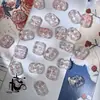 Atacado Pingente de Flor Tridimensional Esmaltado 13X18mm Pingente de Sorte Tridimensional Dupla Face Materiais para Pulseira Colar com Contas Feito à Mão DIY