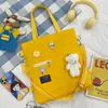 Bolso de Lona Ins para Estudiante Estilo Coreano Bolso Cruzado de Moda Bolso de Hombro de Gran Capacidad Bolso para Tutoría Mochila