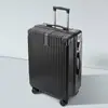 ¡Wow Maleta Personalizada para Estudiantes Mujeres, Trolley de Ángulo Recto Retro Resistente a Rayones Caja con Contraseña, Maleta de Cabina con Marco de Aluminio