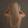 Diadema de Flecos de Cuadrícula Nueva Transfronteriza Diadema de Pedrería de Alta Gama Europea y Americana Tocado Accesorios para Damas
