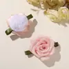 Cinta dulce súper etérea, malla de hojas pequeñas, flores de rosa, accesorios para el cabello DIY, pasadores, pinzas laterales, sombreros, ropa, accesorios para corsage