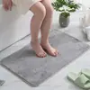 Alfombra de Piso Imitación Cachemir para Baño Transfronteriza Color Sólido Absorbente para Pies Alfombra Cuadrada de Felpa Simple Alfombra Antideslizante