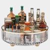 Estante de cocina de lujo ligero con rotación de 360 grados, transparente, multifuncional, para almacenamiento de condimentos