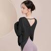 Tops de Yoga para Mujer para Primavera y Otoño, Cubre Tops Deportivos de Manga Larga, Ropa de Secado Rápido para Correr, Fitness, Pilates de Corte Holgado, Absorción de Humedad