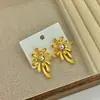 Pendientes Dorados en Forma de Fuegos Artificiales de Nuevo Estilo Europeo y Americano Lugong para Mujer, Pendientes y Aretes de Estilo Metálico Exagerado con Aguja de Plata