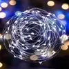 Luz corda de cobre fio de lâmpada botão de Natal colorido luz flor bolo caixa de presente estrela lâmpada de corda cor da bateria levou corda de luz