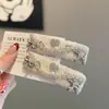 Exquisita y Dulce Horquilla de Hilo Retro con Brillantes Pedrería, Pinza para el Cabello de Estilo Lujoso para Mujer, Sensación de Alta Gama, Elegante Accesorio para el Cabello