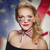 Amazon Transfronterizo Día de la Independencia Americana Pegatinas Faciales Suministros para Decoración de Fiestas Pegatinas de Bandera Desechables Decoraciones Patrióticas para Fiestas