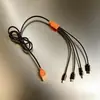 Adaptador USB Multipuerto Moldeado por Inyección, Cable de Datos de Carga Rápida Uno a Cuatro, Cable de Alimentación Tipo-C Cuatro en Uno, Una Salida a Cuatro