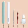 Conjunto Completo de Ferramentas para Manicure para Remover Cutículas, Cortar Unhas, Lixar Unhas, Tira Polidora, Tira para Lixar Unhas, Cuidados Caseiros com as Unhas