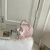 Bolsa Almofada Feminina Versátil Personalidade Tendência Fresca Mulheres 2025 Nova Bolsa de Mão Matelassê com Diamantes Pequena Transversal de Ombro