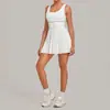 Vestido Deportivo de Verano para Mujer con Almohadillas en el Sujetador Integrado y Pantalones Cortos Anti-exposición Bolsa para Pelotas Ropa de Tenis 21151