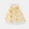 Novo Vestido Floral Doce de Verão para Meninas, Estiloso Vestido Princesa de Verão, Estilo Fino 5816