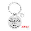 Llavero de acero inoxidable con grabado de tarjeta de identificación para perros, disponible en Europa y América, para amantes de los perros y personas que los han perdido. Llavero de acero de titanio con grabado de mascota.
