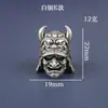 Capacete de Samurai de Latão Vintage Pingente Criativo de Corda Tee Pingente DIY Acessórios Pingente de Faca Personalizado Fivela de Tecido Pequenos Objetos de Bronze
