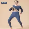 Roupa íntima térmica vermelha brilhante masculina e feminina, traje quente para outono e inverno
