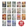 18 Cartões com Citações Positivas e Mensagens Inspiradoras do Jardim de Conto de Fadas e Floresta de Monet, Diretamente Obtidos do Exterior