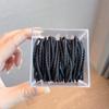 Diadema de Goma Elástica Desechable Negra Cuerda para el Cabello Banda Elástica para el Cabello Alta Elasticidad Banda para el Cabello para Niños Accesorios para el Cabello Tocado para Mujeres