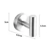 Gancho de Pared de Acero Inoxidable sin Taladro Gancho para Ropa Gancho Adhesivo de Baño Gancho de Pared Adhesivo Fuerte Gancho Individual para Baño