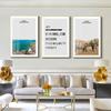 Pintura Decorativa de Animales Artísticos Estilo Europeo Simple Triptíco para Sala de Estar Porcelana de Cristal Pintura Colgante de Gama Alta para Hotel Apartamento Dormitorio Venta al por Mayor