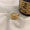 Anillo Cruzado de Plata con Diseño Geométrico Estilo Coreano Ins para Mujer, Estilo Minimalista Abierto, Joyería de Anillo Personalizado con Superficie Lisa Redonda