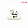Porta-cartões de Panda com tampa deslizante, adequado para estudantes, cartões de refeição do campus e cartões de transporte público; um porta-crachá estiloso e retrátil estilo cordão e capa protetora, disponível para personalização