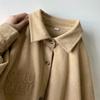 Camisa de pana de manga larga Maillard Wear para hombre, moda de otoño, marca, estilo americano, camisa retro, sentido, chaqueta bordada
