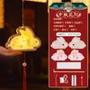 Kit de Material DIY para Lanternas de Coelho Tradicionais do Festival do Meio do Outono para Crianças de Jardim de Infância Lanternas Portáteis Estilo Chinês para Barracas de Rua
