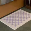Bestseller transfronterizo: alfombra de flocking a rayas simple para sala de estar, sofá, baño y inodoro, tapete absorbente para piso